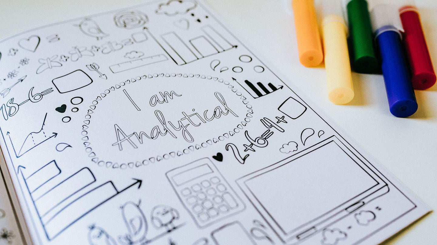 I Am Analytical Page From I Am Confident, Brave & Beautiful: A Coloring Book for Girls (Hopscotch Girls)