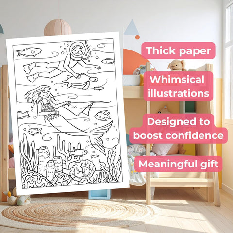 Cozy, Confident Me: A Bedtime Coloring Book