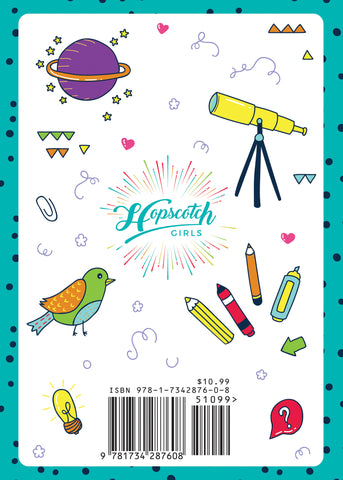 Back Cover of I'm Me! Sketchbook from Hopscotch Girls