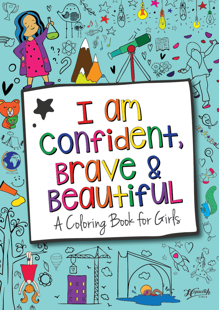 Am　A　Confident,　Girls　Book　for　–　Hopscotch　Brave　I　Coloring　Beautiful:　Girls