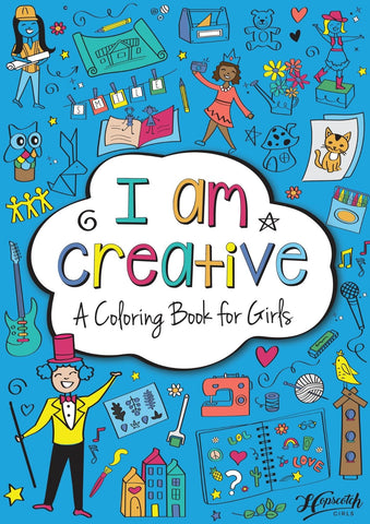 Front Cover of I Am Creative Coloring Book