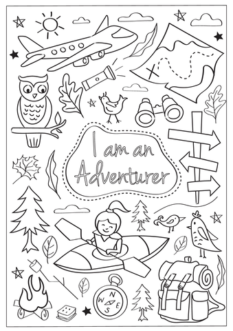 Page From I Am An Adventurer, Artist & Athlete