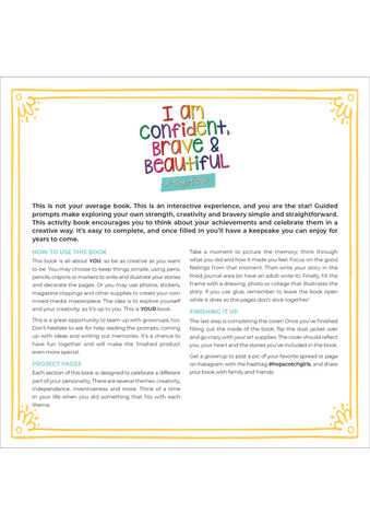 I Am Confident, Brave & Beautiful: A Project Book - Hopscotch Girls