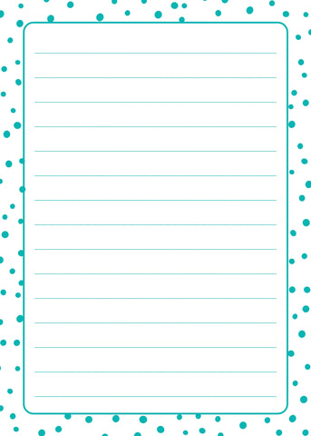 Lined Page from I'm Me! Journal from Hopscotch Girls